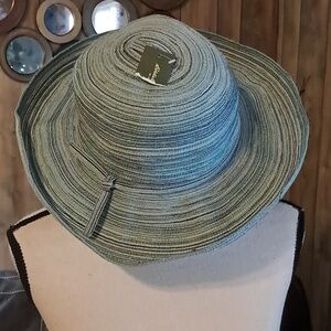 Eddie Bauer Blue Striped Women's Sun Hat